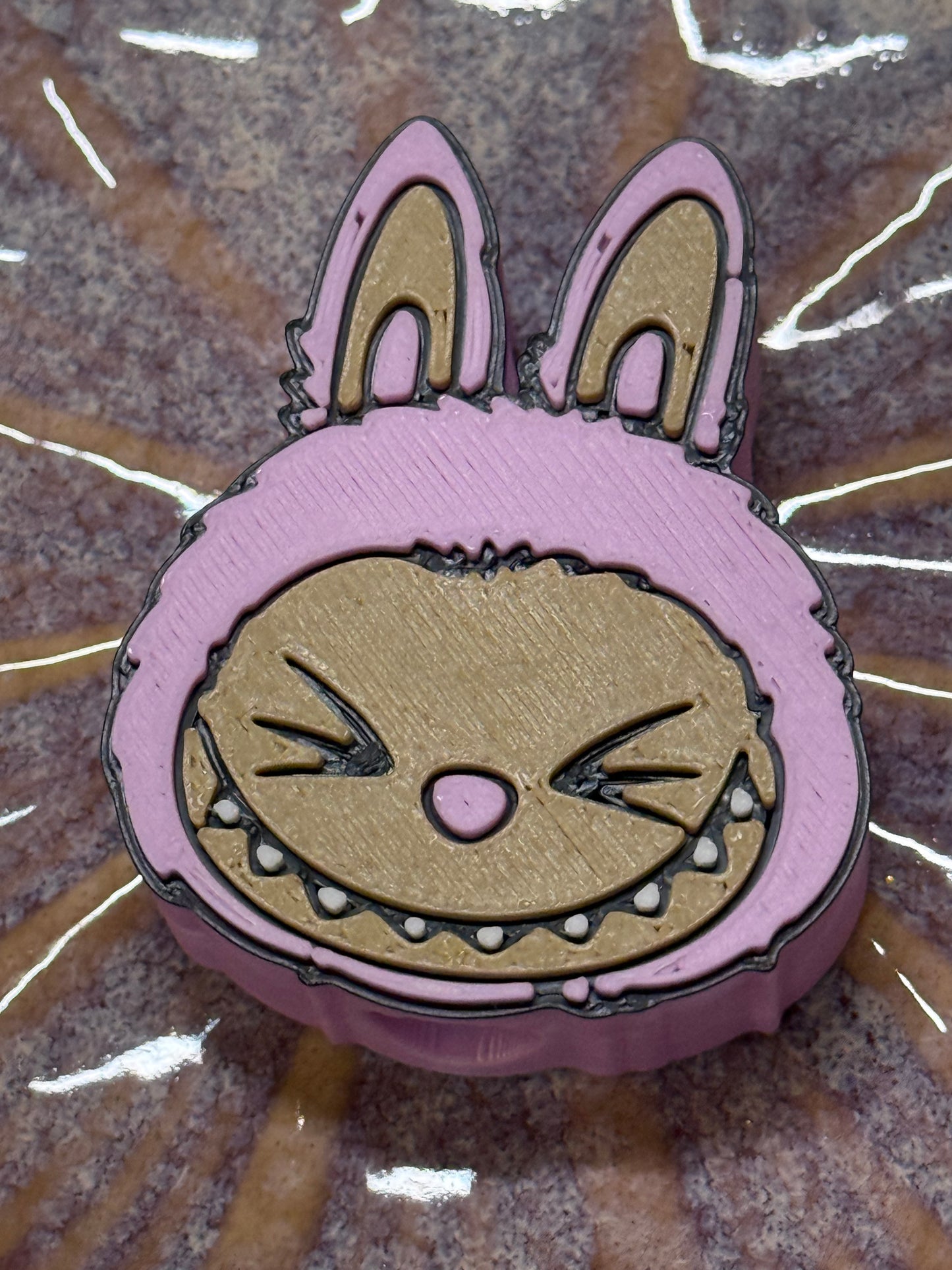 Purple bubu straw topper