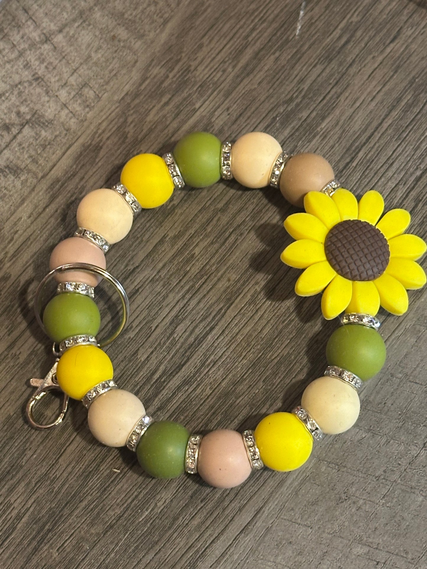 Sunflower wristlet