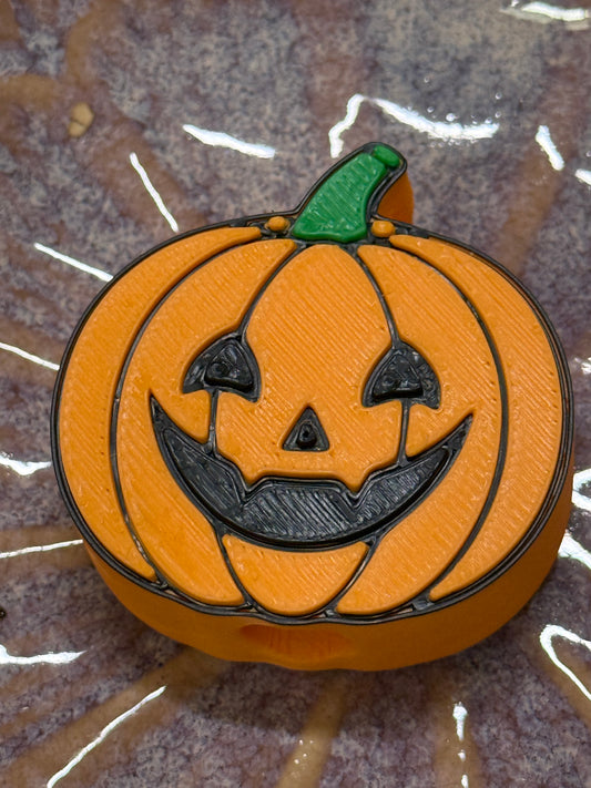 Jack o lantern straw topper