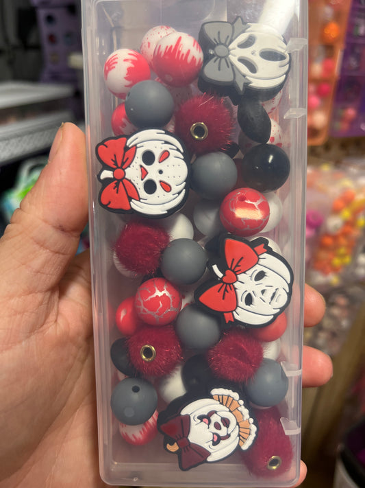 Horror pumpkin bead mix