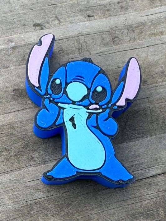 Blue Alien straw toppers
