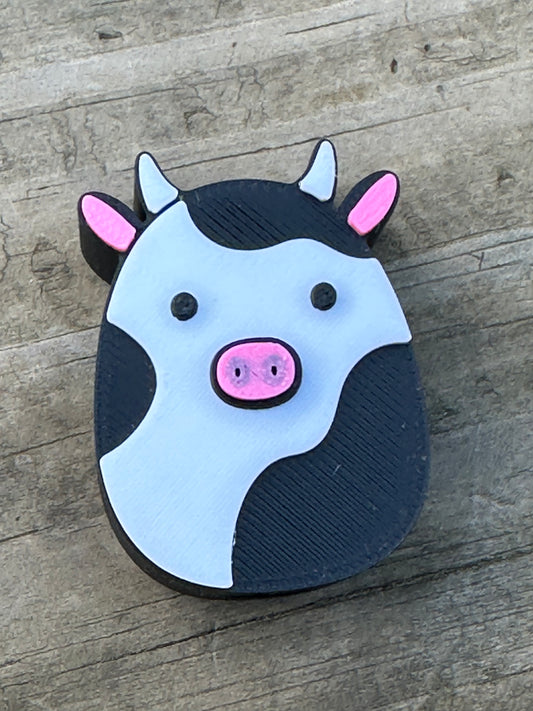Cow Squish straw toppers