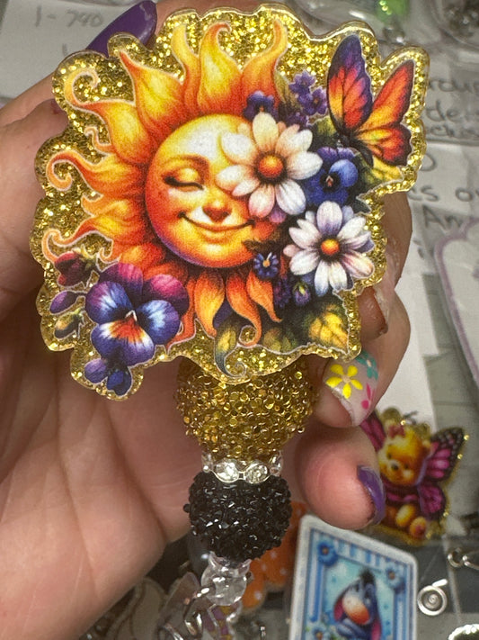 Beaded badge reel sale