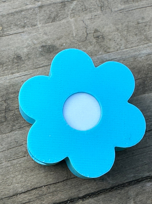 Blue Flower Straw Topper